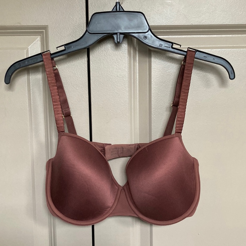 ThirdLove 24/7 Classic T-Shirt Bra- 34E- Sienna/Burgundy